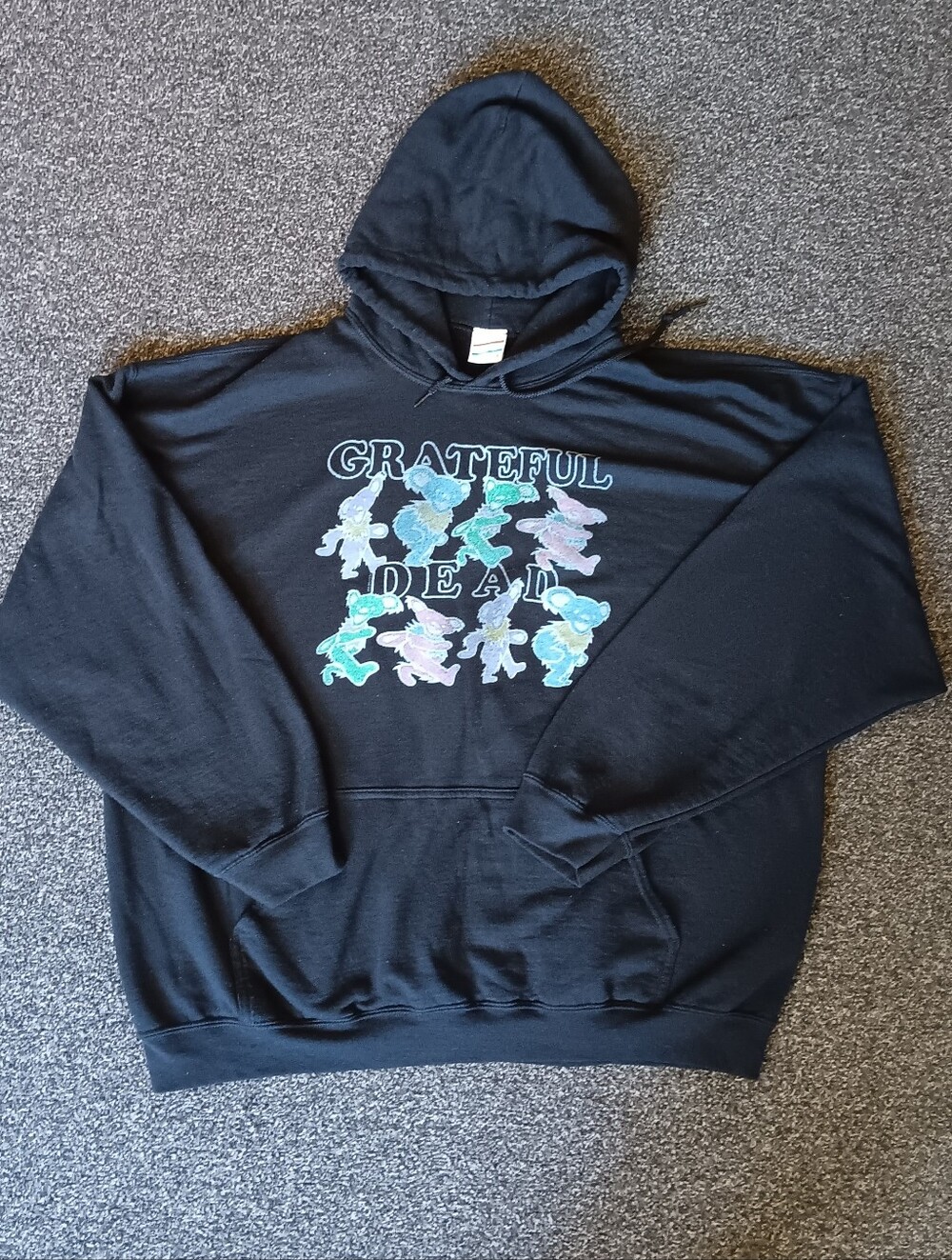 Junk Food XXL Grateful Dead Black Hoodie Dancing Bears Graphic Sweatshirt